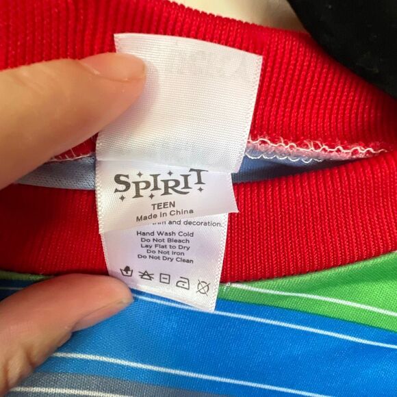 CHUCKY Costume Size Teen One Piece Spirit Halloween Child’s Play Horror Movie - Picture 5 of 9